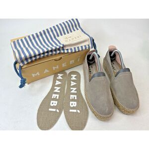 Manebí Hamptons Women's‎ Suede Boat Shoes Vintage Taupe Size 8.5